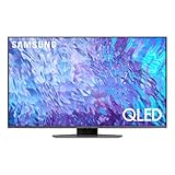 Samsung TV QE50Q80CATXZT QLED 4K, Smart TV 50" Processore Neural Quantum 4K, Direct Full Array, Dolby Atmos, OTS Lite, Integrato con Bixby e Alexa compatibile con Google Assistant, Carbon Silver 2023