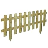 STACCIONATA IN LEGNO VAMPIRO 45X3X120CM ESTERNO ARREDO GIARDINO STECCATO 17808