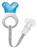 MAM Mini Cooler & Clip, Dentaruolo Rinfrescante e Clip, Massaggiagengive, Azzurro