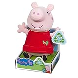 Rocco Giocattoli Pig Morbidi Peluche di Peppa, Alti 20 cm e Interamente Prodotti con plastica Riciclata. Assortiti in Quattro Diversi Stili, Colore Rosso, 07381