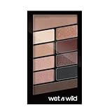 Wet n Wild - Color Icon 10 Pan Palette - Palette Ombretti Occhi Makeup - 10 Colori, Mix di Finish Shimmer e Matte per Look Giorno e Sera - Tenuta Estrema, Facile da Sfumare - Vegan - Nude Awakening