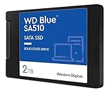 WD Blue SA510, 2 TB, 2.5" SATA SSD, fino a 560 MB/s, Include Acronis True Image per Western Digital, clonazione e migrazione del disco, backup completo e ripristino rapido, protezione da ransomware