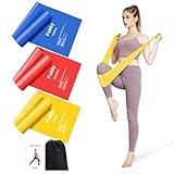 Fokky Elastici Fitness (Set di 3), Fascia Elastica Fitness da 2.0 M, Set di Elastico Fitness per Yoga, Pilates, Elastici per Allenamento per Esercizi per la Palestra/Casa