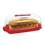 Cosmoplast Porta Dolci, Porta Torte, Plumcake, Brioches. Salvaspazio. Con inserto rimovibile per Muffin. Da Trasporto. 100% Made in Italy