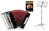 Classic Cantabile Fisarmonica 72 bassi "Secondo V" Set Nero