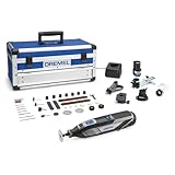 Dremel 8240 Multiutensile a batteria al litio da 12V 2Ah - Utensile rotativo con 5 complementi e 65 accessori, velocità variabile 5.000-35.000 giri/min, e tempo di ricarica rapido con valigetta