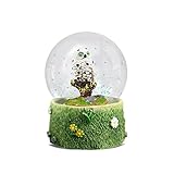 Deluxebase Water Globe - Gufo Palla di Neve con Statuetta di Gufo in Resina e con Base Modellata. Ottima per l arredamento della casa, Come Ornamento e Come Regalo.