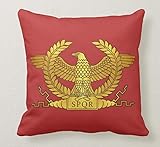 Pillow pillow Cuscino Personalizzato 40X40 SPQR Roma Antica Impero Aquila Imperiale LEGIONE Roma - 2 Divano Arredamento Idea Regalo