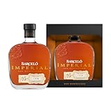 Ron Barceló Imperial – Bottiglia da 700 ml di Rum Ambrato, Invecchiato Naturalmente fino a 10 anni in Barrique di Rovere, Rum Dominicano da 100% Succo di Canna da Zucchero