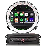 erisin 8 Nucleo Android 13 Autoradio Navigatore per BMW Mini Cooper Countryman Bluetooth Wifi SWC DAB+ GPS SatNav DVR IPS DVB-T2 4GB RAM +64GB ROM