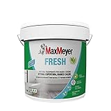 MaxMeyer Fresh - Pittura per interni Bagni& Cucine Fresh A+ e priva di formaldeide, Bianco Caldo, 10 L