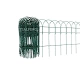 Italfence - Rete metallica ornamentale per aiuole verde (Tutte le altezze) [H 40cm, 10m]