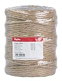 Rayher 4200531 corda di iuta, spago, cordino, corda decorativa, 6 capi, ca. 4-6 mm ø, bobina da 120 m, colore naturale