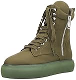 DKNY Women s Womens Shoes Aken Boot, Stivale Sneaker con Zip Interna Donna, Army, 37 EU