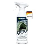 SIMPRAX® Spray impermeabilizzante per tende - abbigliamento impermeabile certificato Eco Passport da Oeko-Tex - tessuto impermeabile resistente ai raggi UV e biodegradabile - 500ml