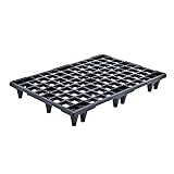 Propac Z-PALECO Pallet in Plastica Nero, 80 x 120 x 13,5 cm