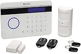 König SAS-ALARM300 Sistema di Allarme PSTN/GSM Wireless, Bianco