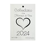RICARICA - Calendario 2024 con Filosofie di vita con porta frase OMAGGIO - RICAMBIO CM 9,5 X 13,8#1
