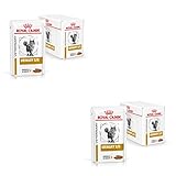 Royal Canin Veterinary Urinary S/O | Confezione Doppia | 2 x 12 x 85 g | Alimento dietetico completo per gatti | Per la dissoluzione dei calcoli di struvite | Basso indice RSS | Bocconcini in salsa