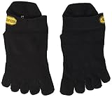 Vibram Athletic No Show, Calzini Uomo, Nero, M