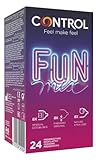 CONTROL Fun Mix preservativi sottili, stimolanti ed extralubrificati - 24 profilattici