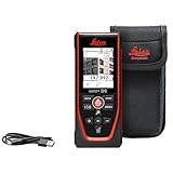 Leica Disto D5, Metro Laser Professionale con Bluetooth, Uso con App, Mirino, Uso Esterno e Interno, e Sensore d Inclinazione per Tracciamento dell Altezza, Profilo e Misurazione dell Angolo