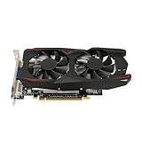 Scheda Grafica Desktop GTX1050Ti da 4 GB, Scheda Video da Gioco DDR5 da 4 GB a 128 Bit, Doppia Ventola, VGA, DVI e Interfaccia Multimediale HD, Scheda Video a (GTX1050Ti 4 GB