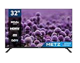 Metz TV Serie MTC2000, 32" (81 cm), Direct LED, USB, HDMI, Slot CI+, Dolby Digital, DVB-C/T2/S2, Nero [Classe di efficienza energetica F]