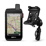 Garmin Montana 750i - Navigatore GPS touchscreen con tecnologia inReach e mappe del Nord America (010-02347-00) con kit di montaggio Garmin per moto e ATV