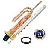 GOLDMAN SERVICE Resistenza termica elettrica flange 1500 W + anodo magnesio + guarnizione in gomma + vite fissaggio. Kit Ricambio scaldatore acqua compatibile con tutte le principali marche