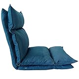 Rebecca Mobili Seduta Futon, Poltrona Yoga, Poliestere Metallo, Riposo Salotto Veranda - Misure 70 x 56 x 70 cm (HxLxP) - Art. RE6197