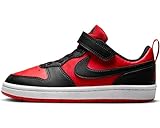 NIKE Court Borough Low RECRAFT (PS), Sneaker, University Red Black White, 34 EU