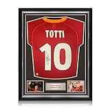 Exclusive Memorabilia Maglia Scudetto della Roma 2000-01 autografata da Francesco Totti. Telaio Superiore