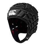 Canterbury Headguard, Caschetto Raze Unisex, Nero/Rosso, S