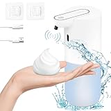 Dispenser Sapone Automatico,Dispenser Di Sapone Automatico Con Sensore A Infrarossi,400 ml Dispenser di Sapone Elettrico,Ricaricabile USB, Ipx5 Impermeabile, Adatto Per Cucina, Bagno, Hotel