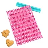 UKOFEW Alfabeto Numero Fondente Cookie Cutter,150 Pezzi Stampini Alfabeto Cookie Stamp,Timbro per Biscotti con Lettere,Biscotti Goffratore Lettere per Fondente, Torte, Biscotti, Strumenti di Cottura