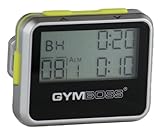 Gymboss Timer e cronometro argento/giallo metallizzato lucido