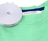 Haberdashery - 100 etichette personalizzate termoadesive con CERTIFICATO ECOLOGICO per marcare nomi da stirare con ferro sui vestiti per bambini, grembiuli, abbigliamento