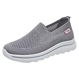 Scarpe Donna Ortopediche Basculanti, Scarpe Traspiranti Estive Leggero, Colore Solido Sneakers Ginnastica Antiscivolo Sneakers Sportivi Passeggio a Punta Larga Scarpe