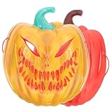 AOKWAWALIY 2 Pz Maschera Di Halloween Maschere Di Zucca Di Halloween Maschera Di Zucca Maschere Mascherate Arredamento Di Halloween Novità Maschere Spaventose Maschera Inquietante Plastica