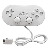 OSTENT Controller classico cablato compatibile per console di gioco remota Nintendo Wii Colore bianco