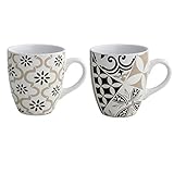 Brandani 53178 Alhambra Tazza, Set 2 pezzi, Stoneware multicolore