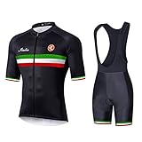 UGLY FROG Estivo Abbigliamento Mountain Bike Tuta mtb Trek Maglia Ciclismo Manica Corta e Pantaloncini Bici Imbottiti Salopette Ciclismo Gel