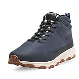 Timberland Mid Lace Up Waterproof Hiking Boot, Stivaletti Bassi con Lacci Uomo, Dk Blu Ripstop, 42 EU