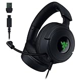 Razer Kraken V4 X - Cuffie da gioco cablate per PC (driver TriForce da 40 mm, microfono cardioide retrattile, suono surround 7.1, Chroma RGB, per PC, console e telefoni tramite USB-C) Nero