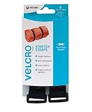 Velcro VEL-EC60324 Banda a strappo regolabile, 25 cm x 68 cm, colore: Nero (2 pezzi)