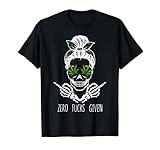 Zero scopa dato Skull Weed Marijuana Cannabis Smoker tee Maglietta