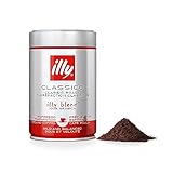 illy Caffè macinato per espresso Tostato CLASSICO, Barattolo da 250 Grammi