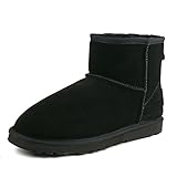 Shenduo Donna Stivali Invernali da Neve con Gamba Corta Classic Altezza caviglia DA5854 Nero 38EU