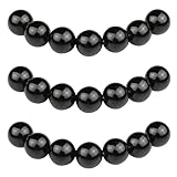 MJDCB 43pezzi 8mm Onice Nera Sciolto Perline di Pietra Naturale per Creazione Braccialetti Collane e Gioielli Pietre Dure per Bigiotteria Fai Da Te Rotonde